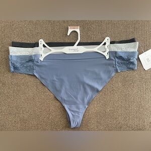 NWT 3 Pair of Women’s Tranquil & True Lace Side Thongs Size 3X